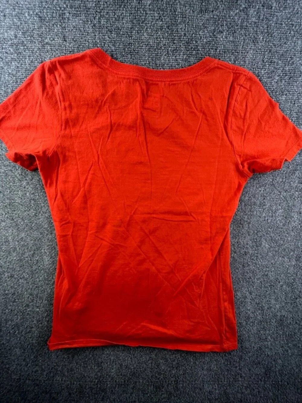 The Nike Air Tee Short Sleeve Active Shirt Size Medium Athletic Cut Orange Logo